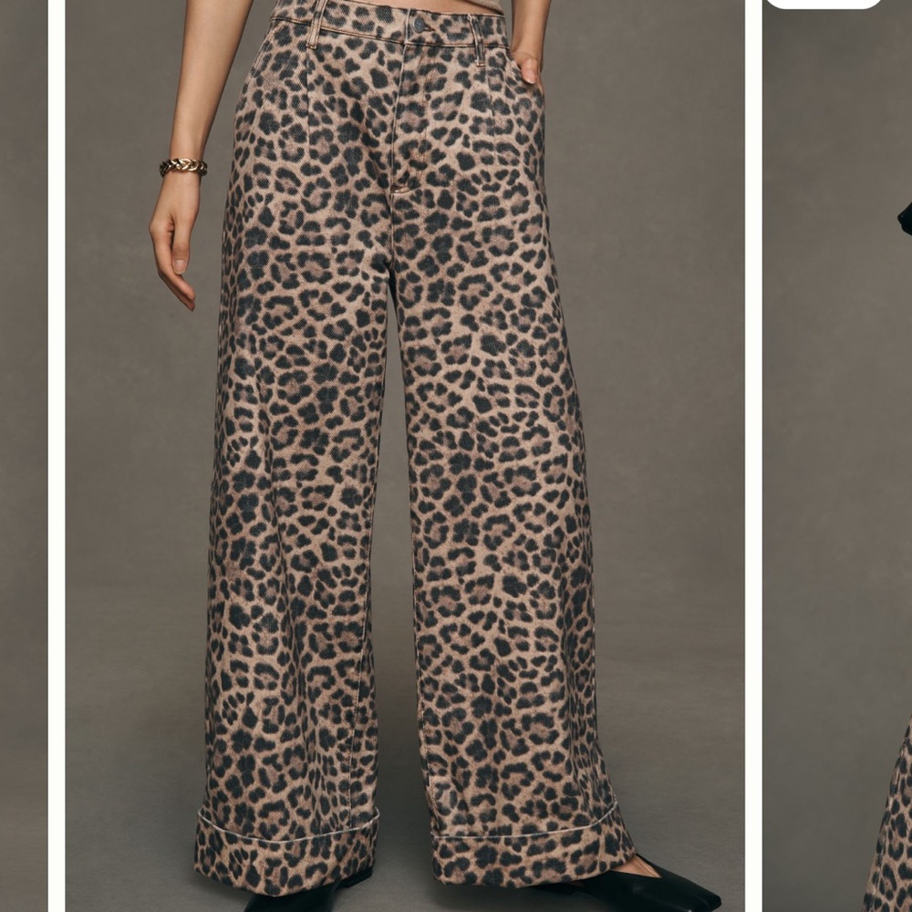 The Leon Double Hem High-Rise Wide-Leg Cuffed
Jeans by Pilcro